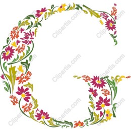 Floral Letter G