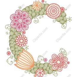 Floral Decorative Wreath