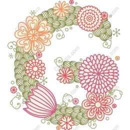 Floral Letter G
