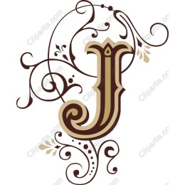 Elegant Ornate Letter J