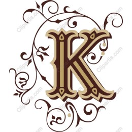Ornate Letter K