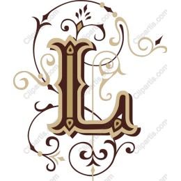 Elegant Ornate Initial L