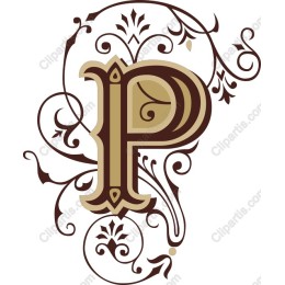 Ornate Letter P