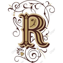 Ornate Letter R