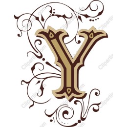 Decorative Letter Y
