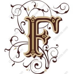 Ornate Letter F