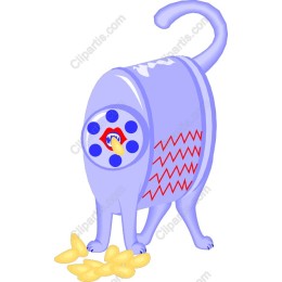 Quirky Purple Cat