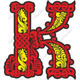 Folk Art Letter K