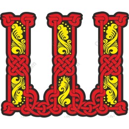 Floral Celtic Letter W