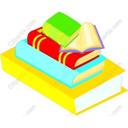 Colorful Books Stack