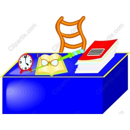 Vibrant Study Desk