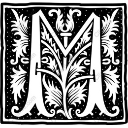 Artistic Letter M Decorative