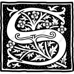 Elegant Floral Letter