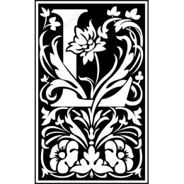 Floral Elegance Letter L