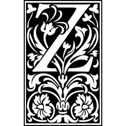 Floral Letter Z