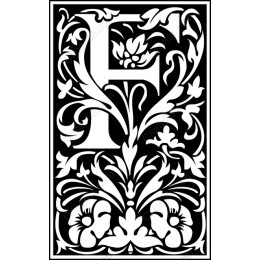 Floral Letter E