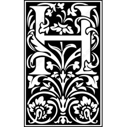 Elegant Ornate Letter H
