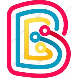 Vibrant B Letter