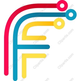 Vibrant 'F' Letter