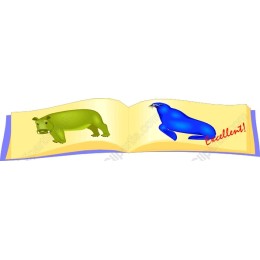 Whimsical Hippo and Seal