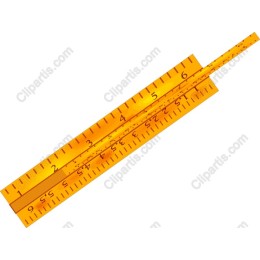 Vibrant Orange Ruler