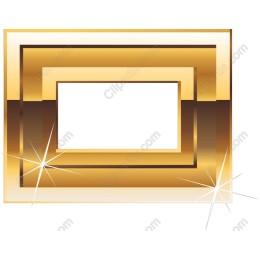 Elegant Gold Rectangular Frame