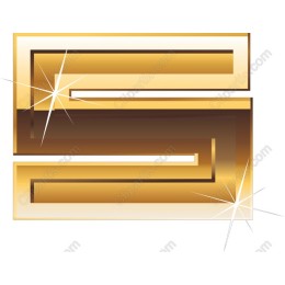Gold Geometric Elegance