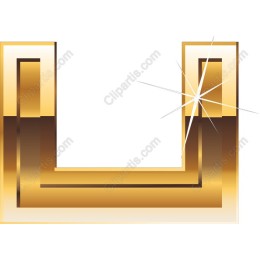 Luxurious Gold Geometric Frame