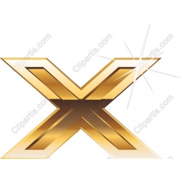 Gold X Icon
