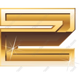 Gold Number 2 - Sparkling & Elegant