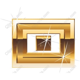 Gold Geometric Sparkle
