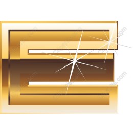 Golden Letter E