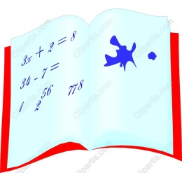 Open Book with Mathematical Equations
