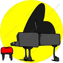 Whimsical Grand Piano Character