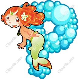 Playful Mermaid with Bubbly Accents