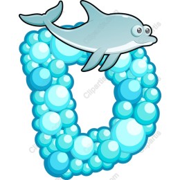 Playful Dolphin in Bubbles
