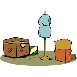 Charming Dress Form with Storage Boxes