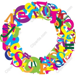 Vibrant Circular Alphabet