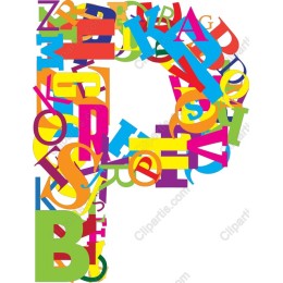 Colorful Alphabet Letter P