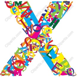 Colorful Alphabet X