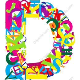 Colorful Alphabet D