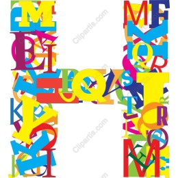 Colorful Letter H