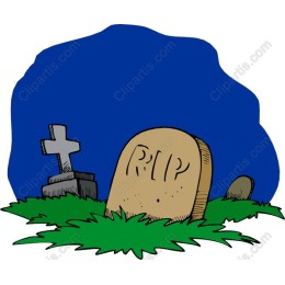 Vintage Gravestone Scene