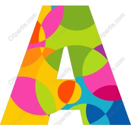 Vibrant Circle Letter A