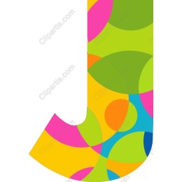 Colorful Letter J