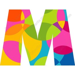 Colorful Letter M