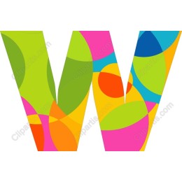 Colorful 'W'