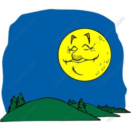 Cheerful Smiling Moon