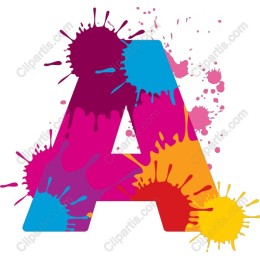 Splashy Letter A