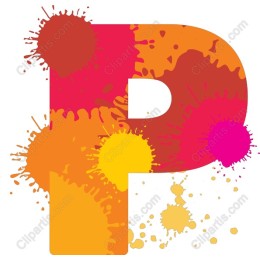Splashy Letter P